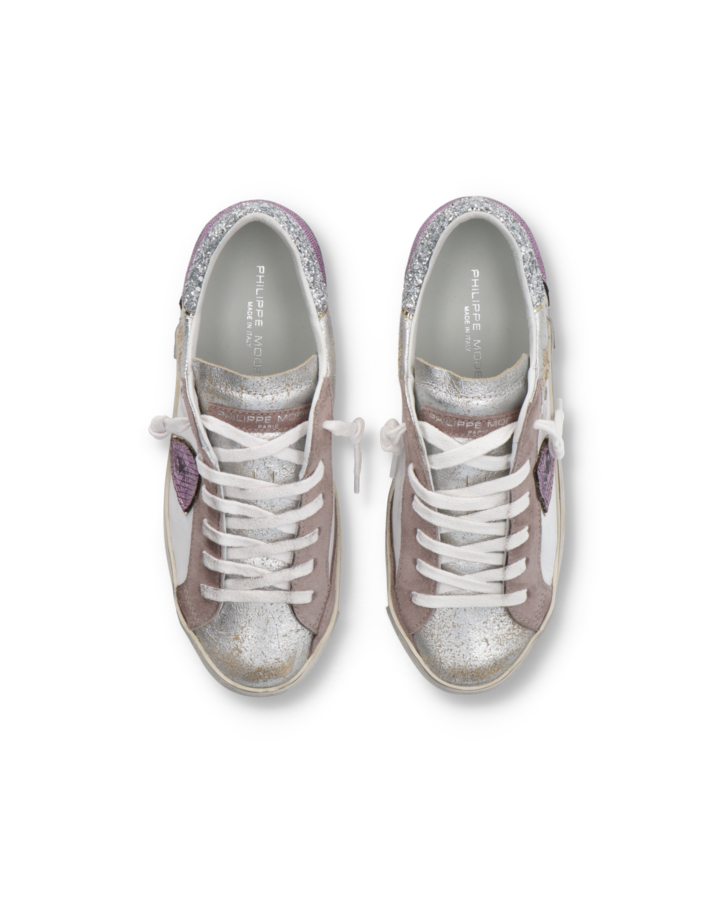 Sneakers Prsx Tennis Women, White Beige Purple