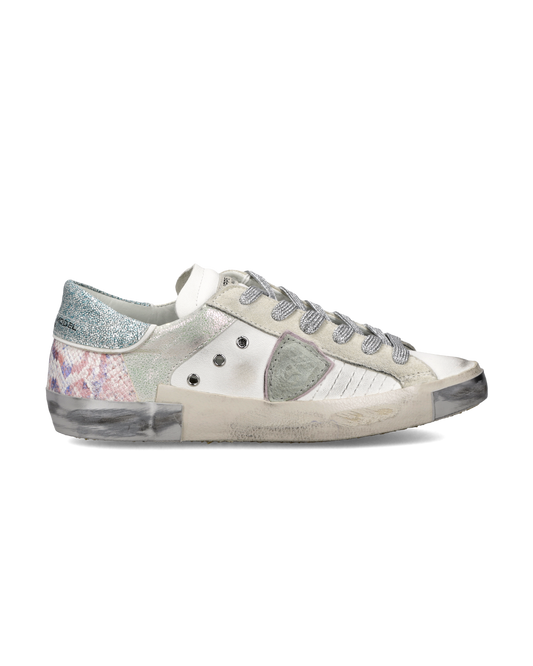 Sneakers Prsx Donna, Bianco Verde