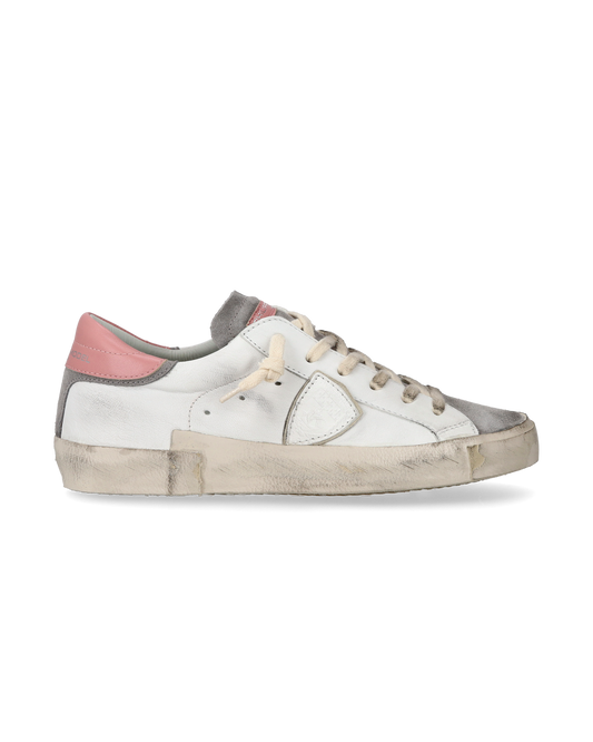 Sneaker casual Prsx da donna in pelle - Antracite e bianco