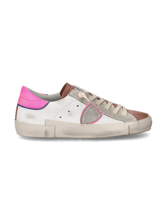 Sneaker basse Prsx donna - bianco e porpora