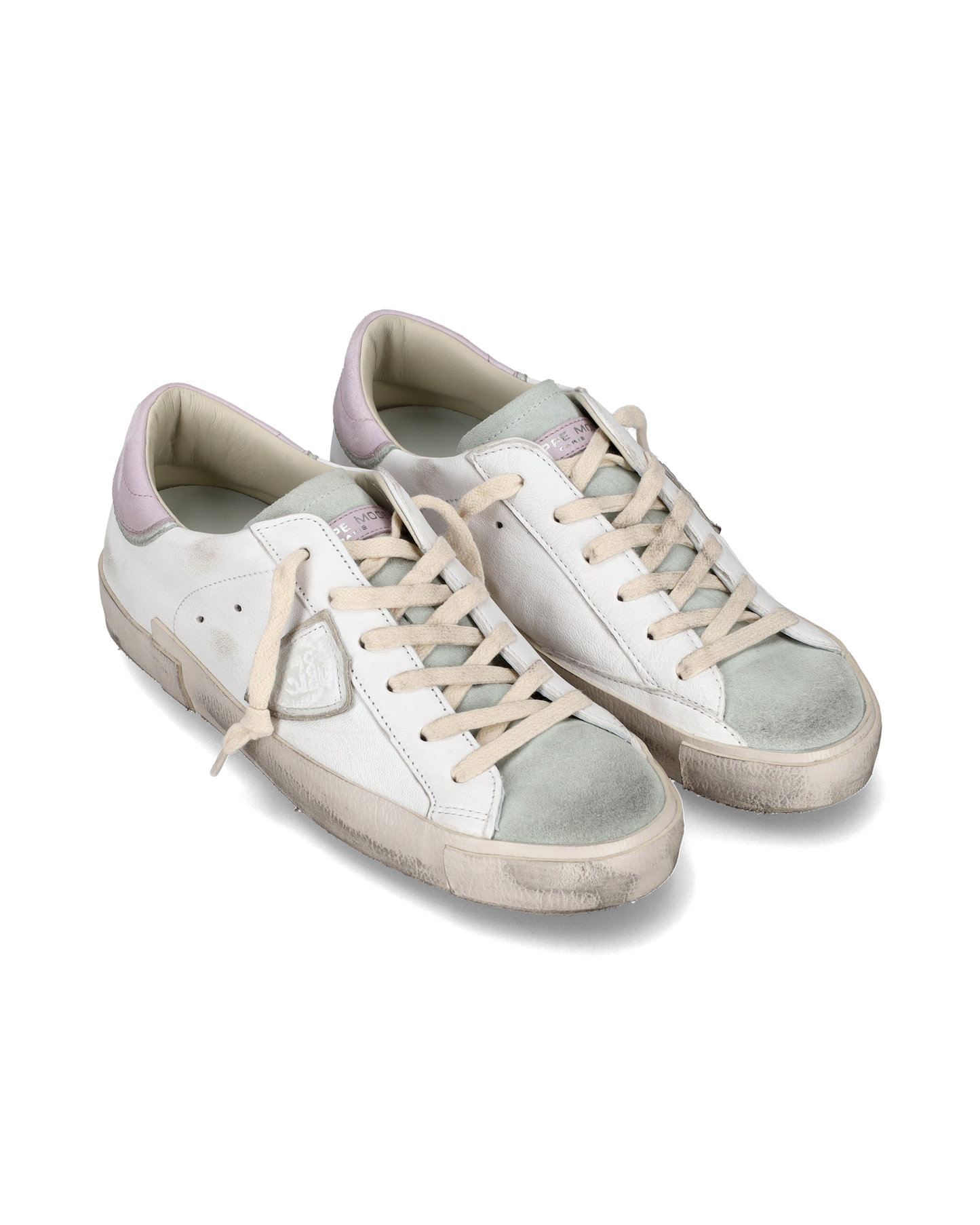 Sneaker bassa PRSX donna - bianco, verde acqua e rosa