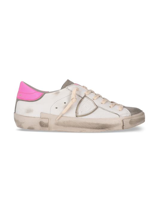 Sneakers Prsx Tennis Women, White Fuchsia