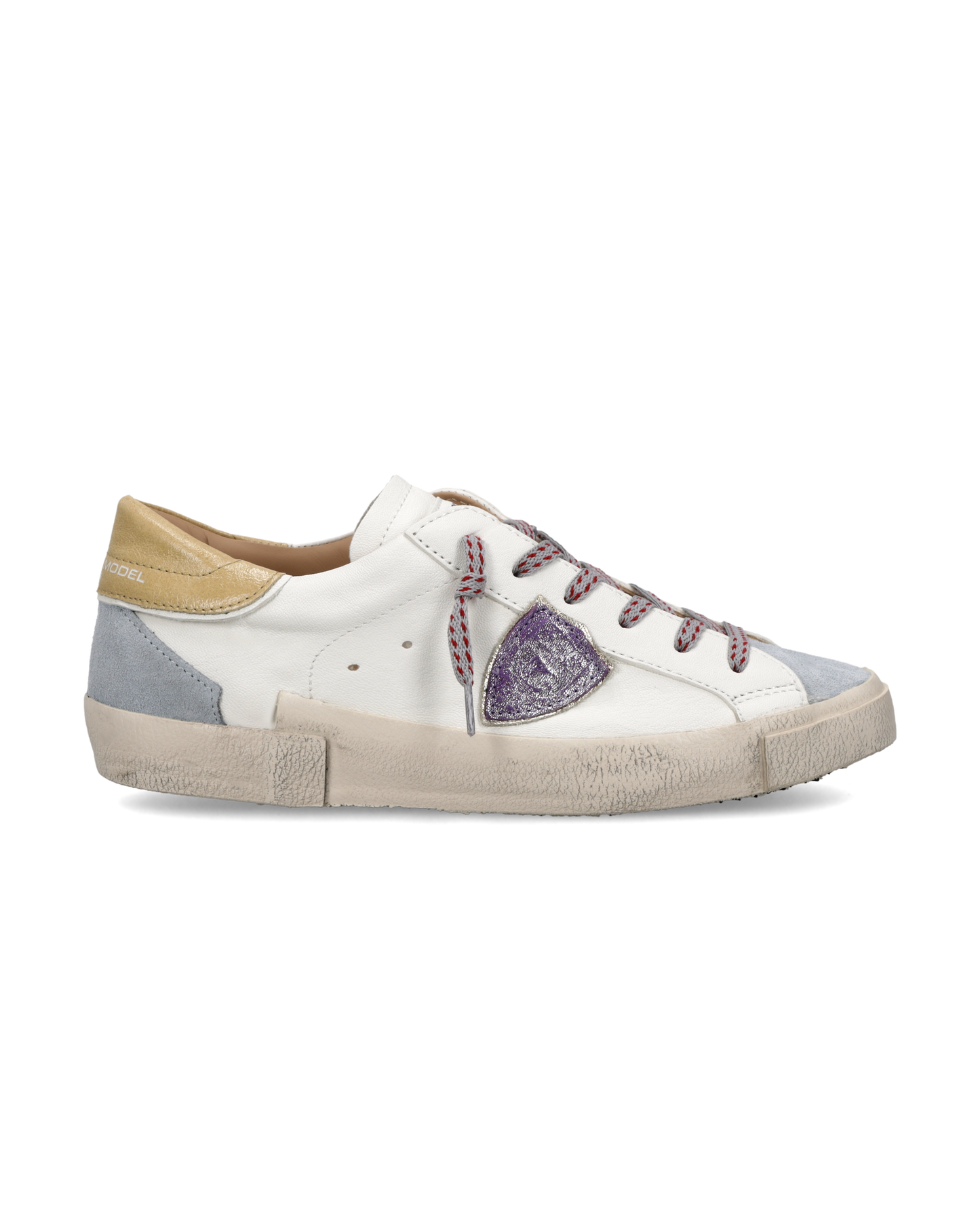 Sneakers Prsx für Damen, Weiß Himmelblau Senf