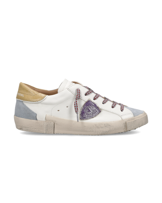 Baskets Prsx Femme, Blanc Aviation et Moutarde
