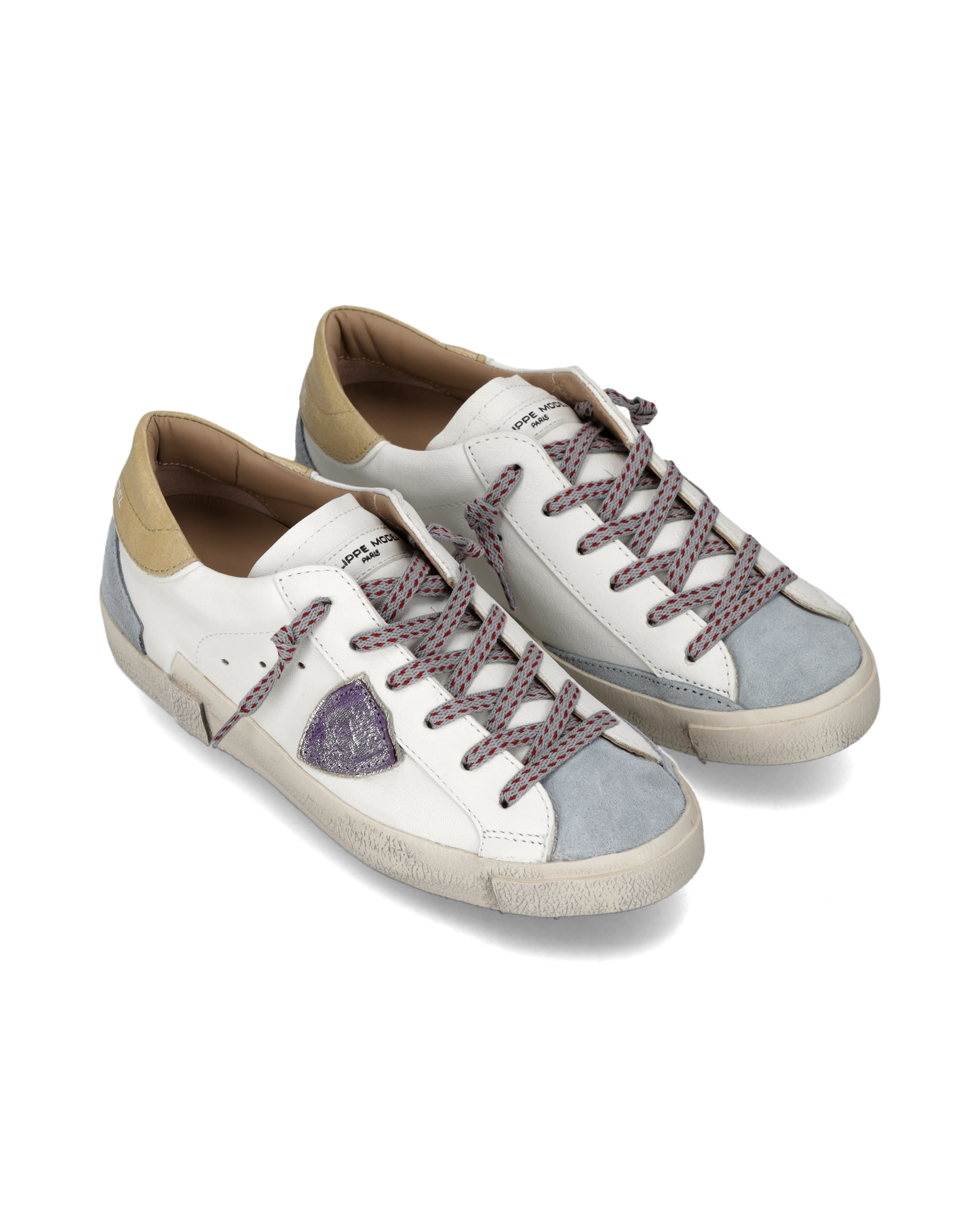 Sneakers Prsx für Damen, Weiß Himmelblau Senf