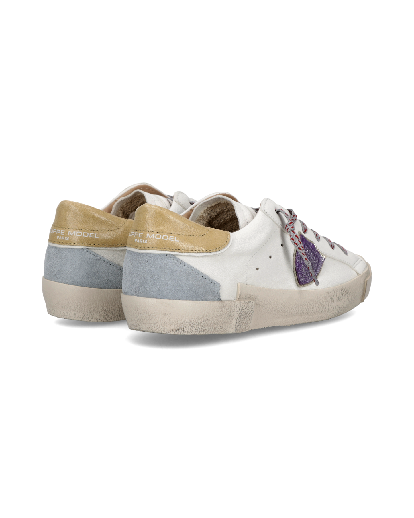 Sneakers Prsx für Damen, Weiß Himmelblau Senf