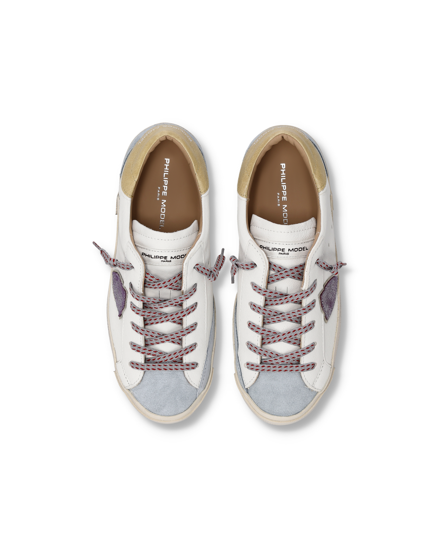 Sneakers Prsx für Damen, Weiß Himmelblau Senf