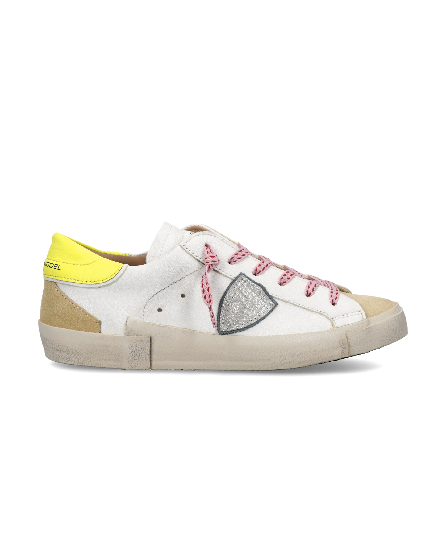 Sneakers Prsx für Damen, Weiß Beige Neongelb