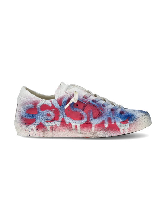 Sneaker bassa PRSX donna - bianco, rosso e blu