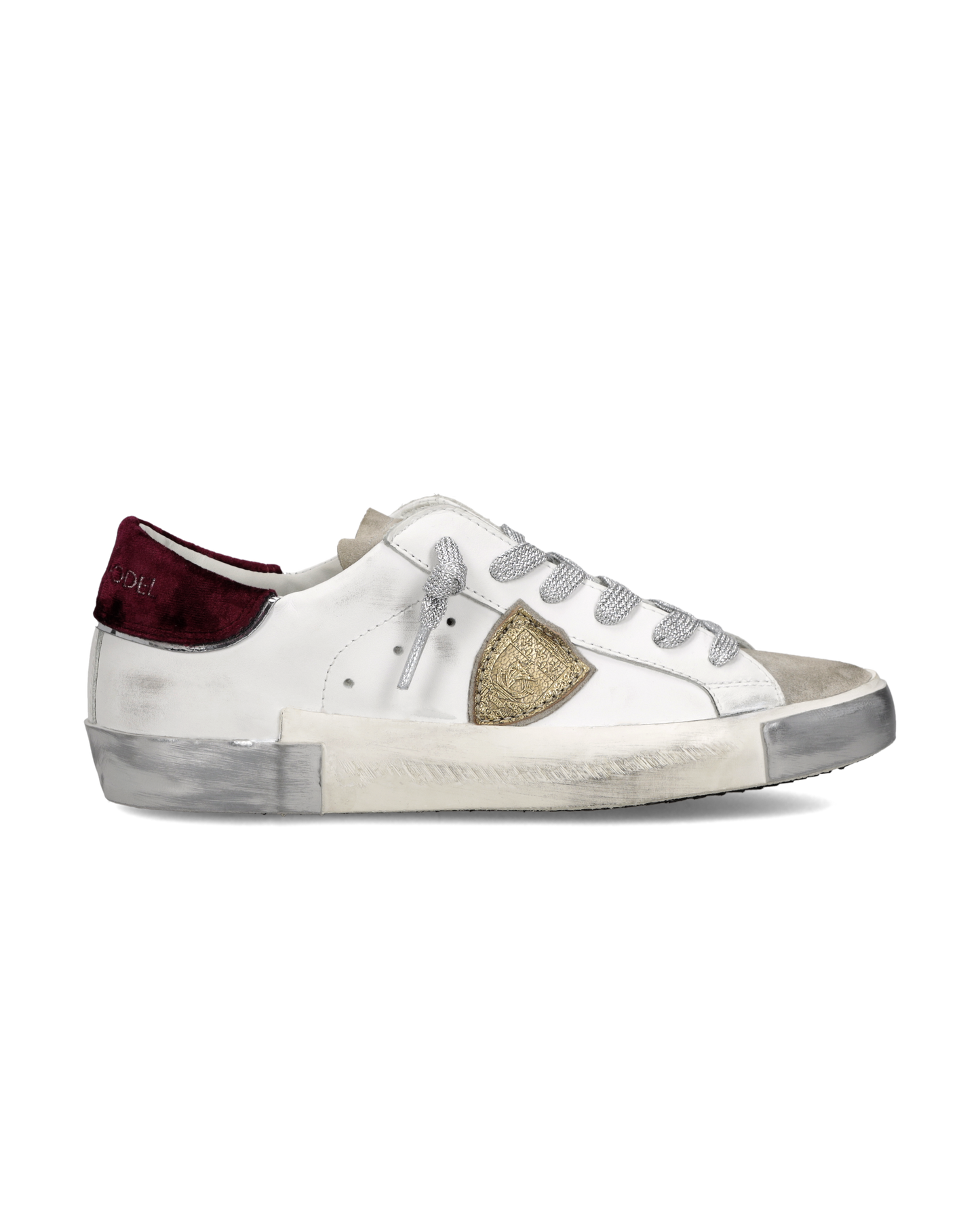 Damessneakers Prsx, Wit Bordeaux