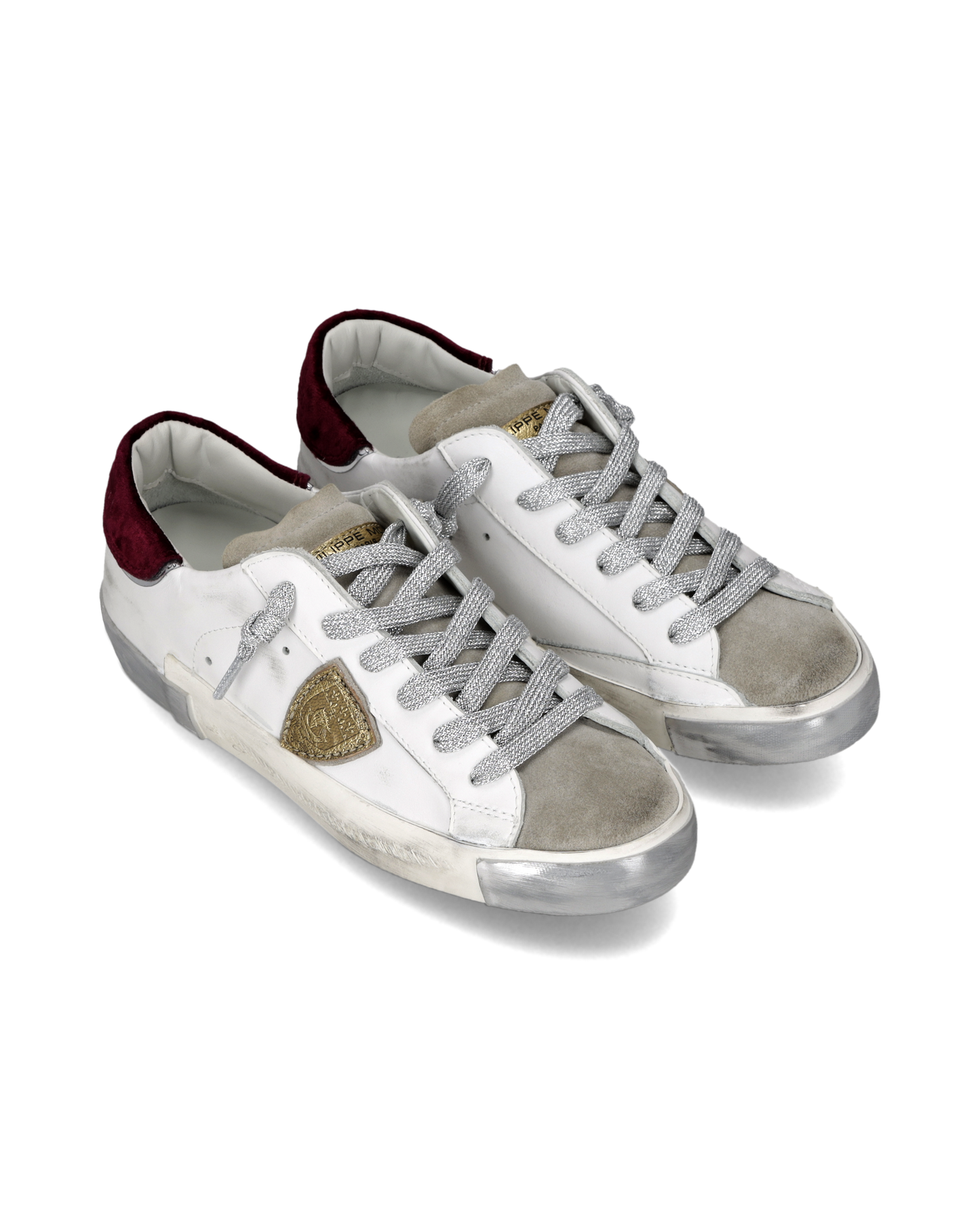 Damessneakers Prsx, Wit Bordeaux