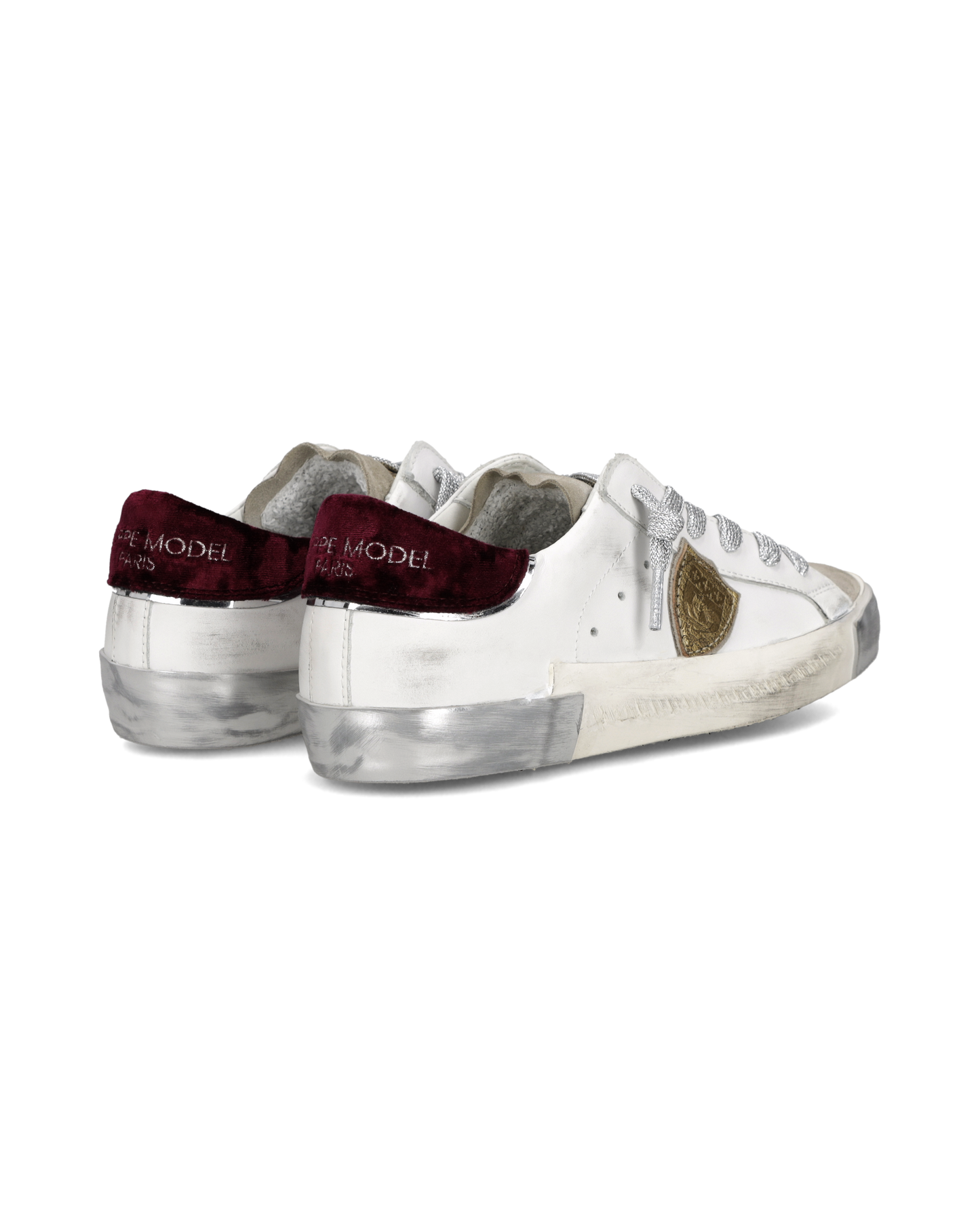 Damessneakers Prsx, Wit Bordeaux