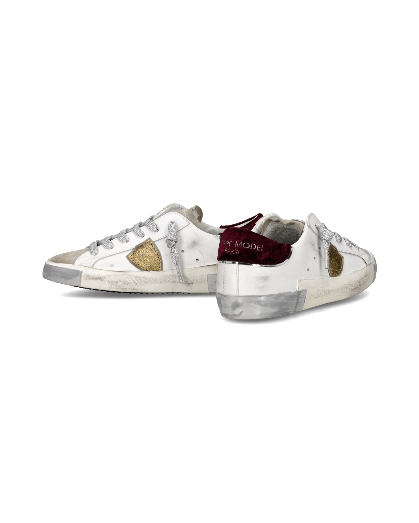 Damessneakers Prsx, Wit Bordeaux