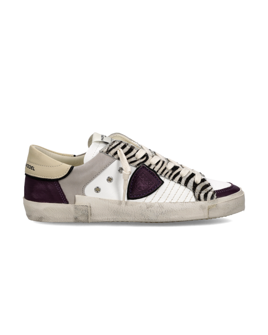 Sneakers Prsx Donna, Bianco Viola