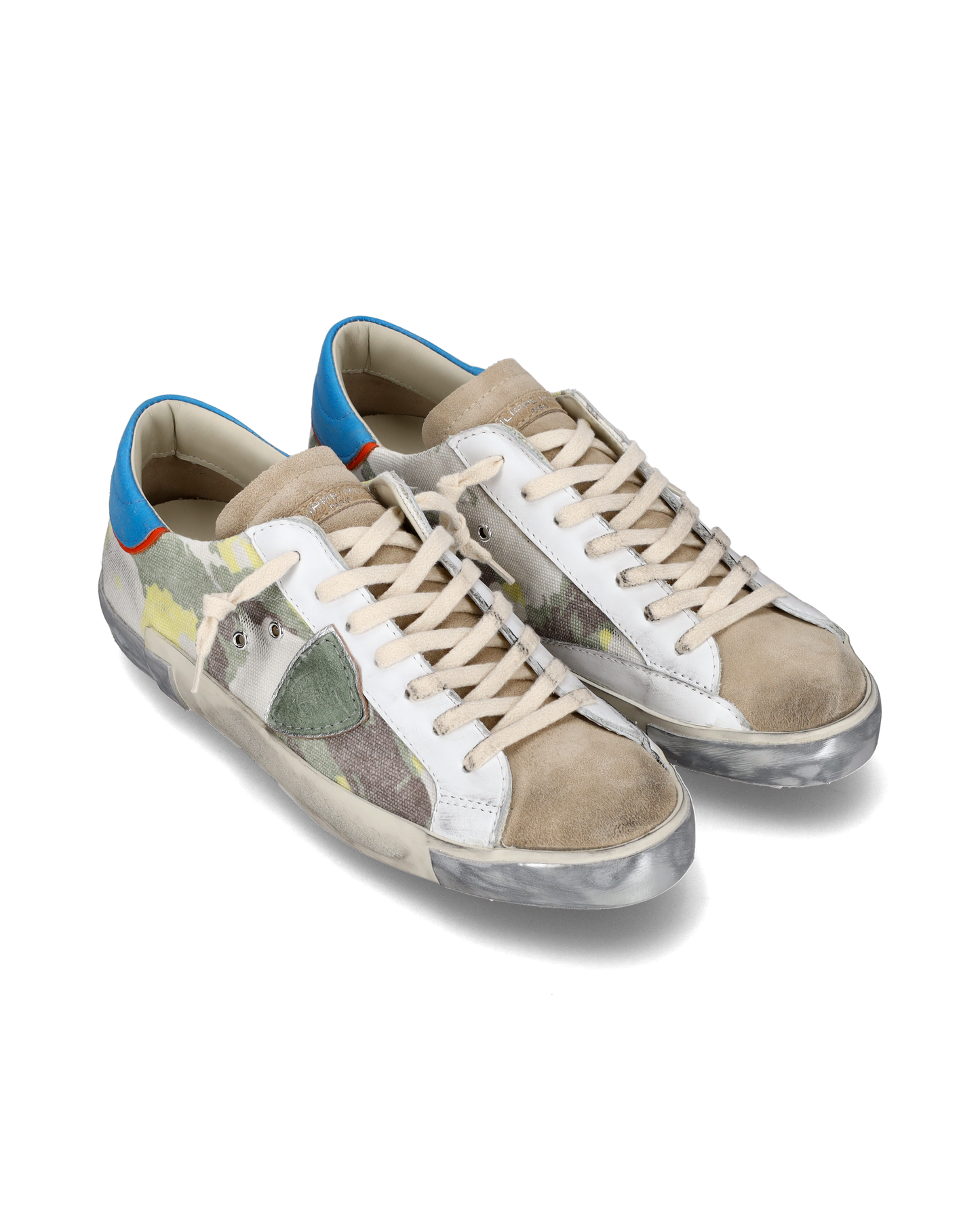 Sneaker basse Prsx uomo - verde e bluette