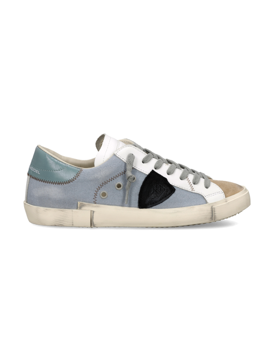 Baskets Prsx Homme, Sable et Bleu Ciel