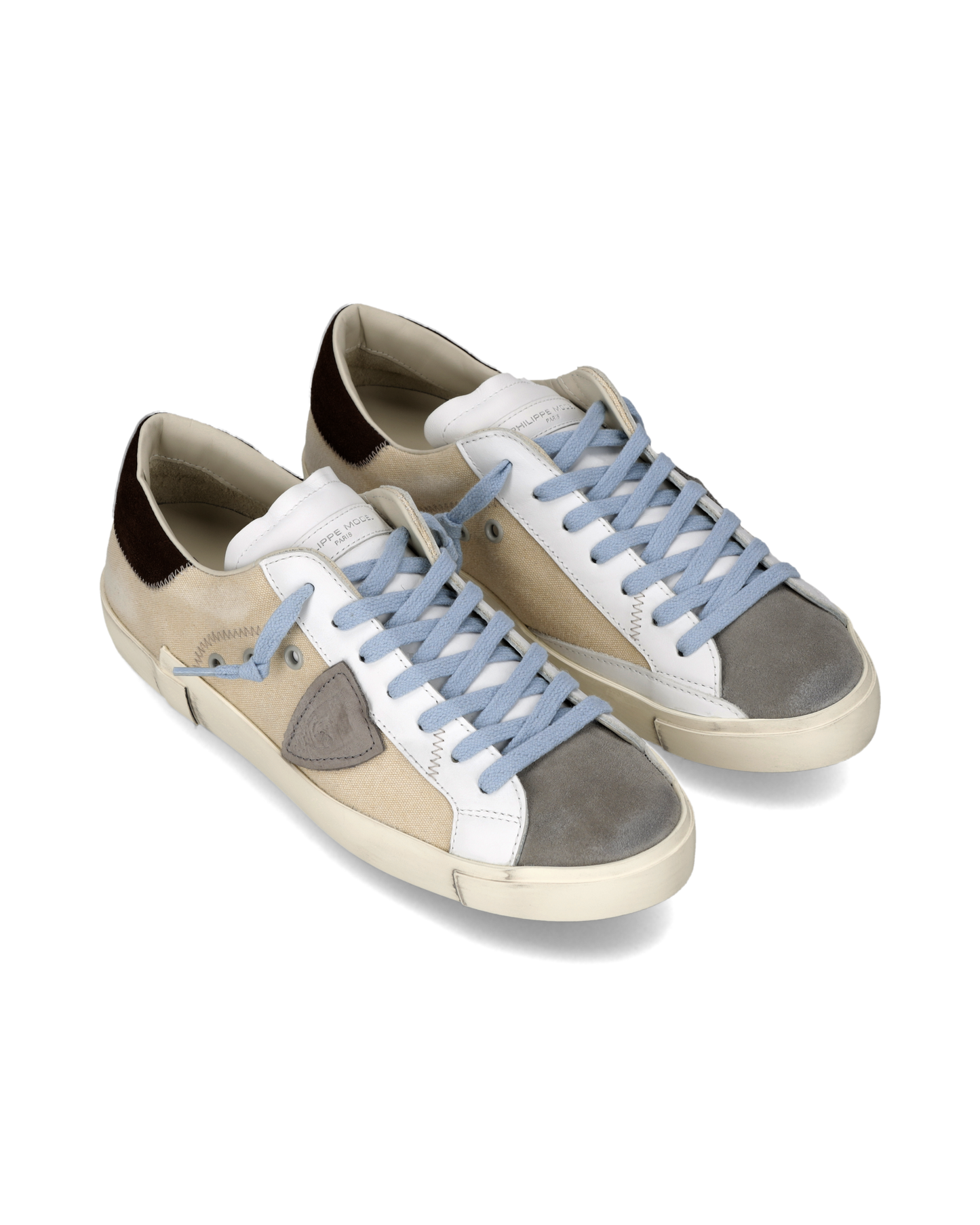 Sneakers Prsx Uomo, Sabbia Grigio Bianco