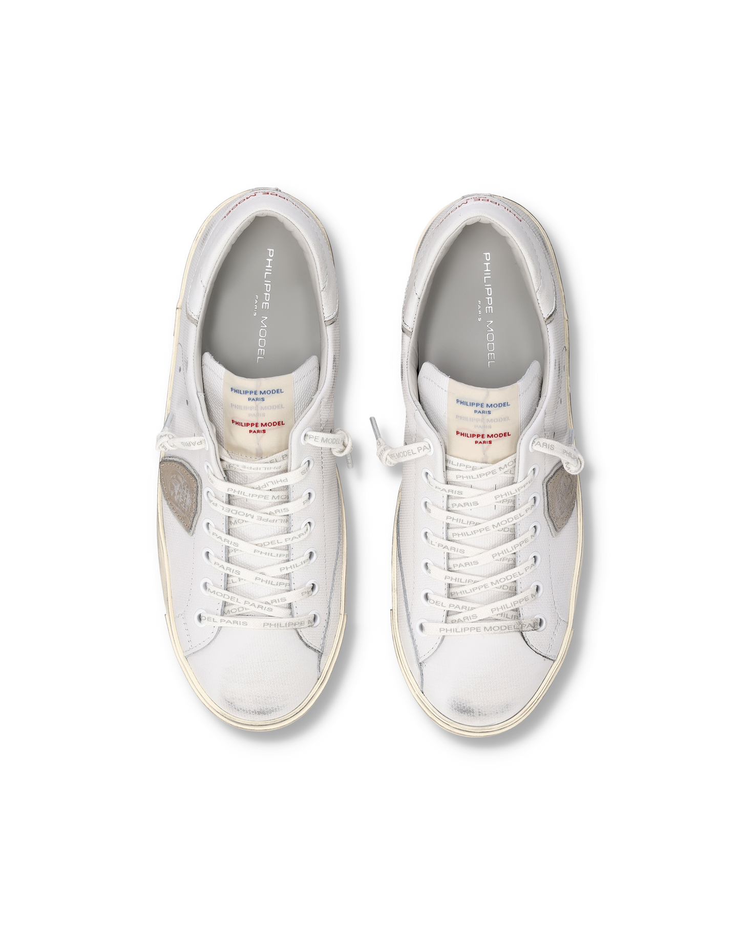 Sneakers Prsx Uomo con etichetta drapeau, Bianco