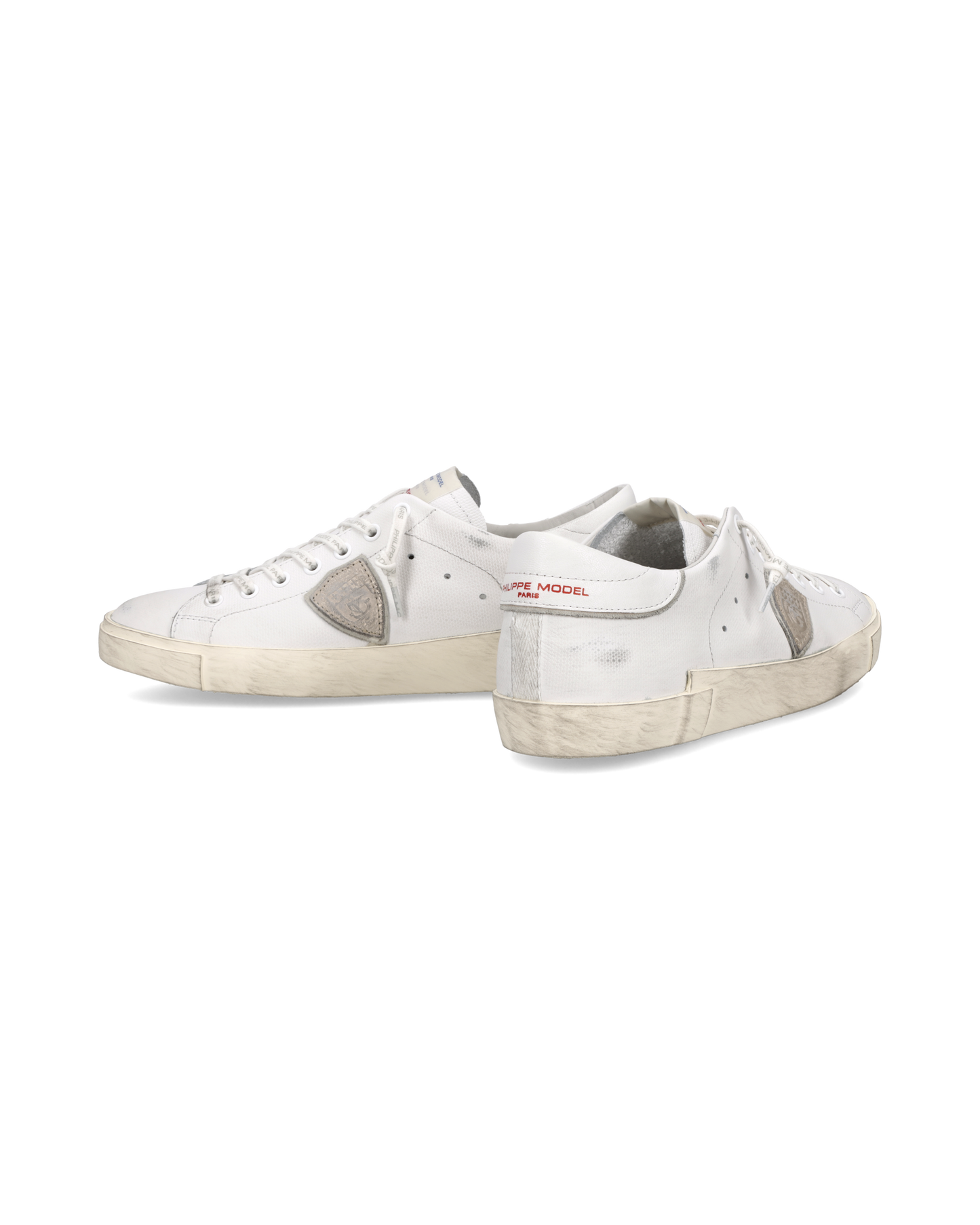 Sneakers Prsx Uomo con etichetta drapeau, Bianco