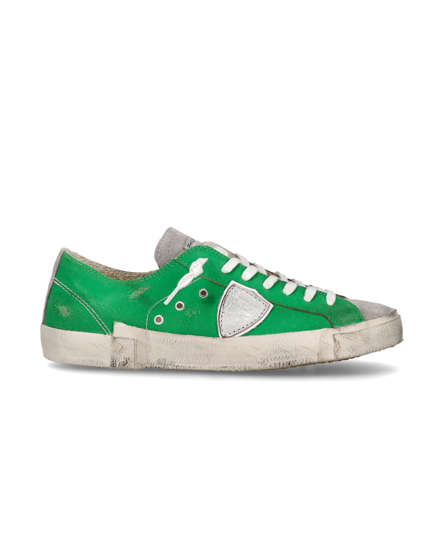 Sneaker basse Prsx uomo - verde e argento