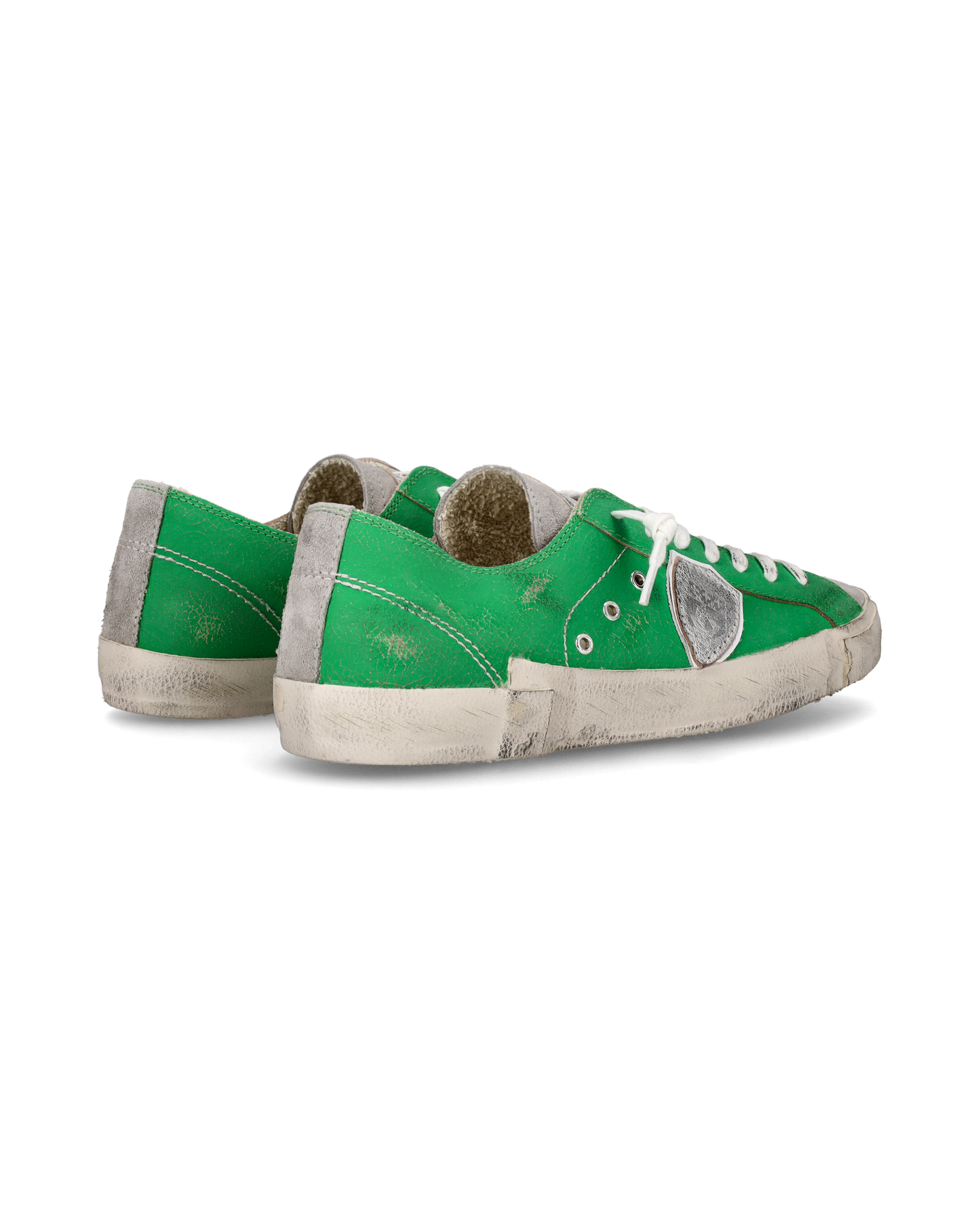 Sneaker basse Prsx uomo - verde e argento