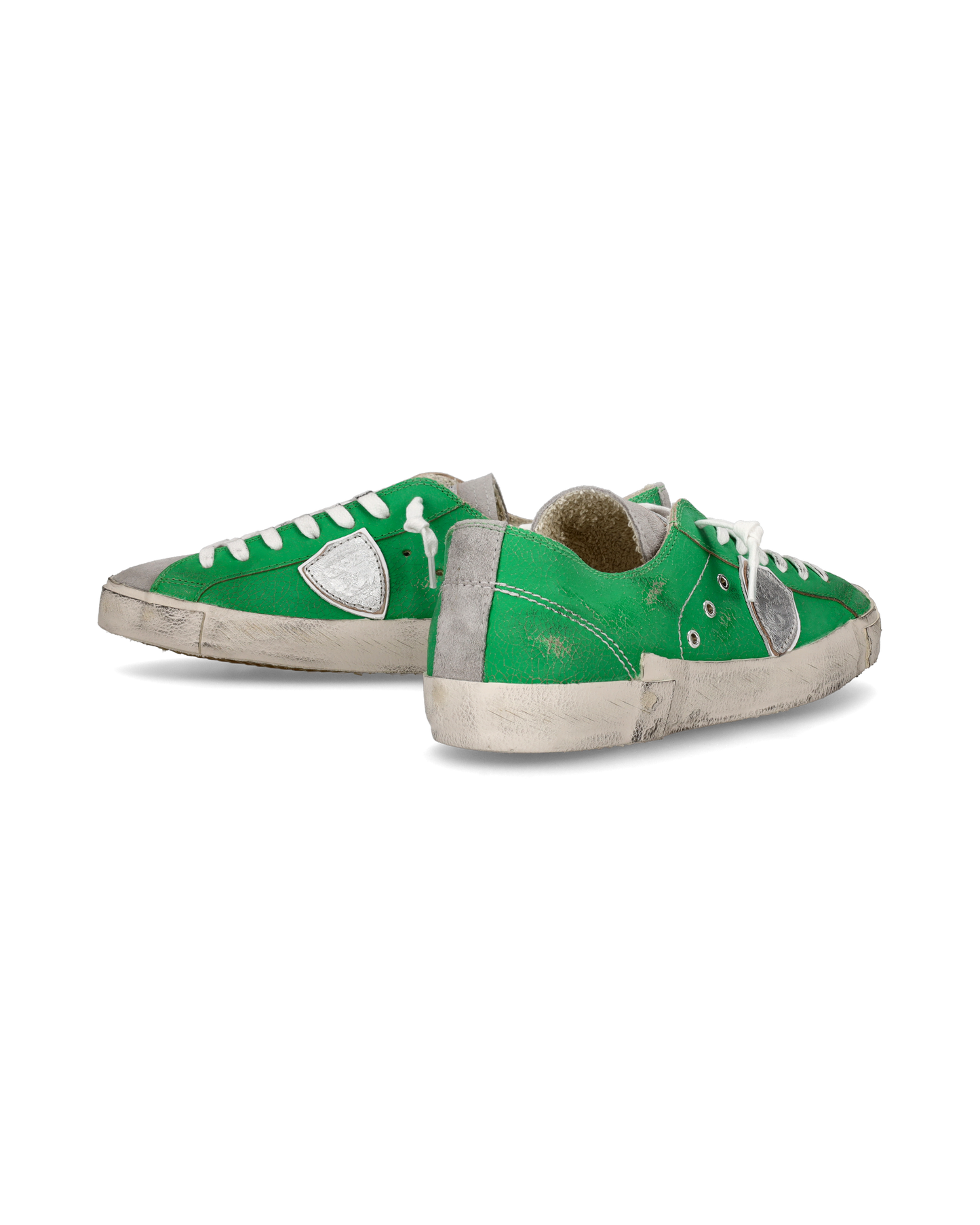 Sneaker basse Prsx uomo - verde e argento