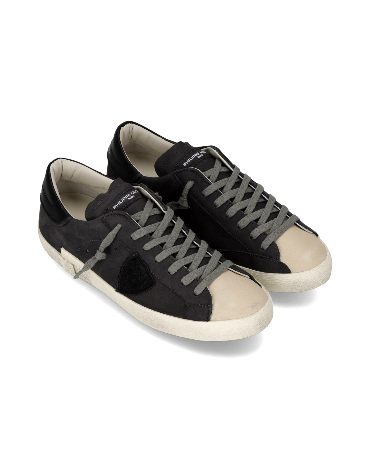 Baskets Prsx Homme, Gris Anthracite Beige