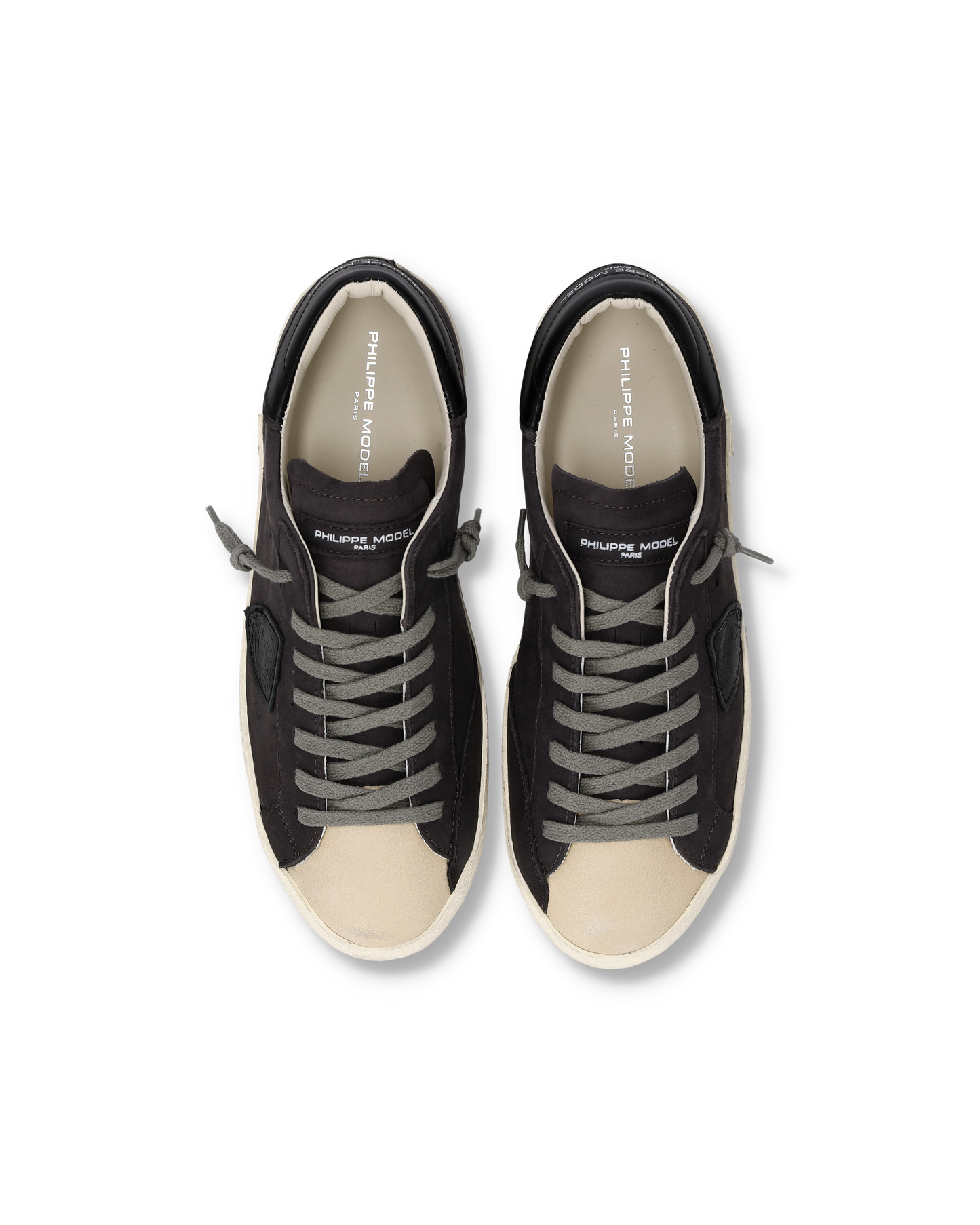 Baskets Prsx Homme, Gris Anthracite Beige