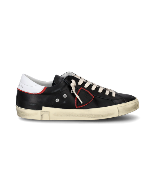 Sneakers Prsx da Uomo Nere e Rosse in Pelle