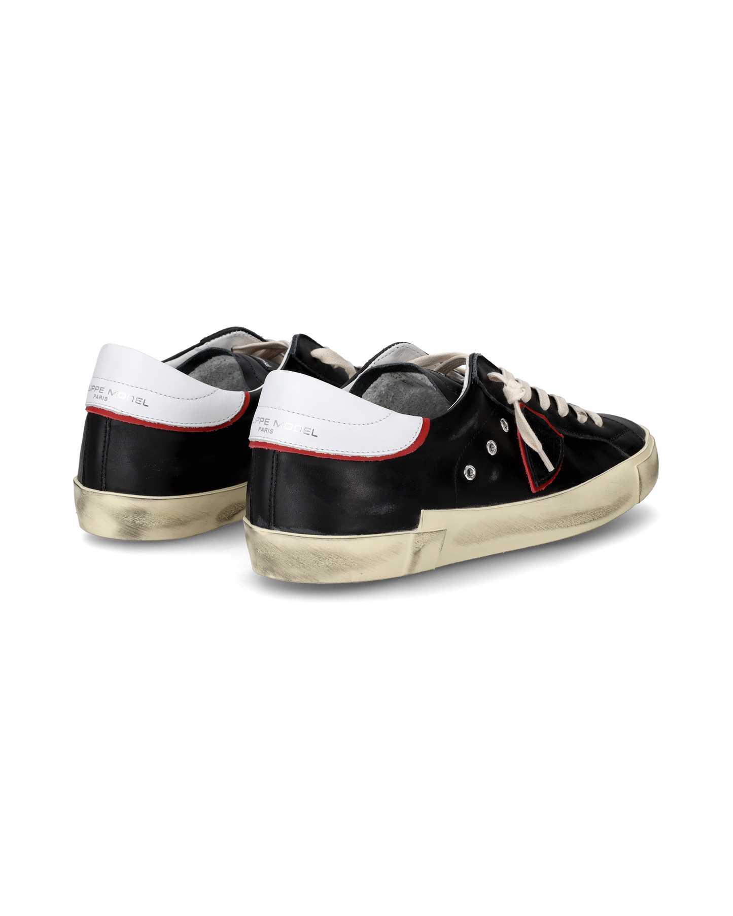 Sneakers Prsx da Uomo Nere e Rosse in Pelle