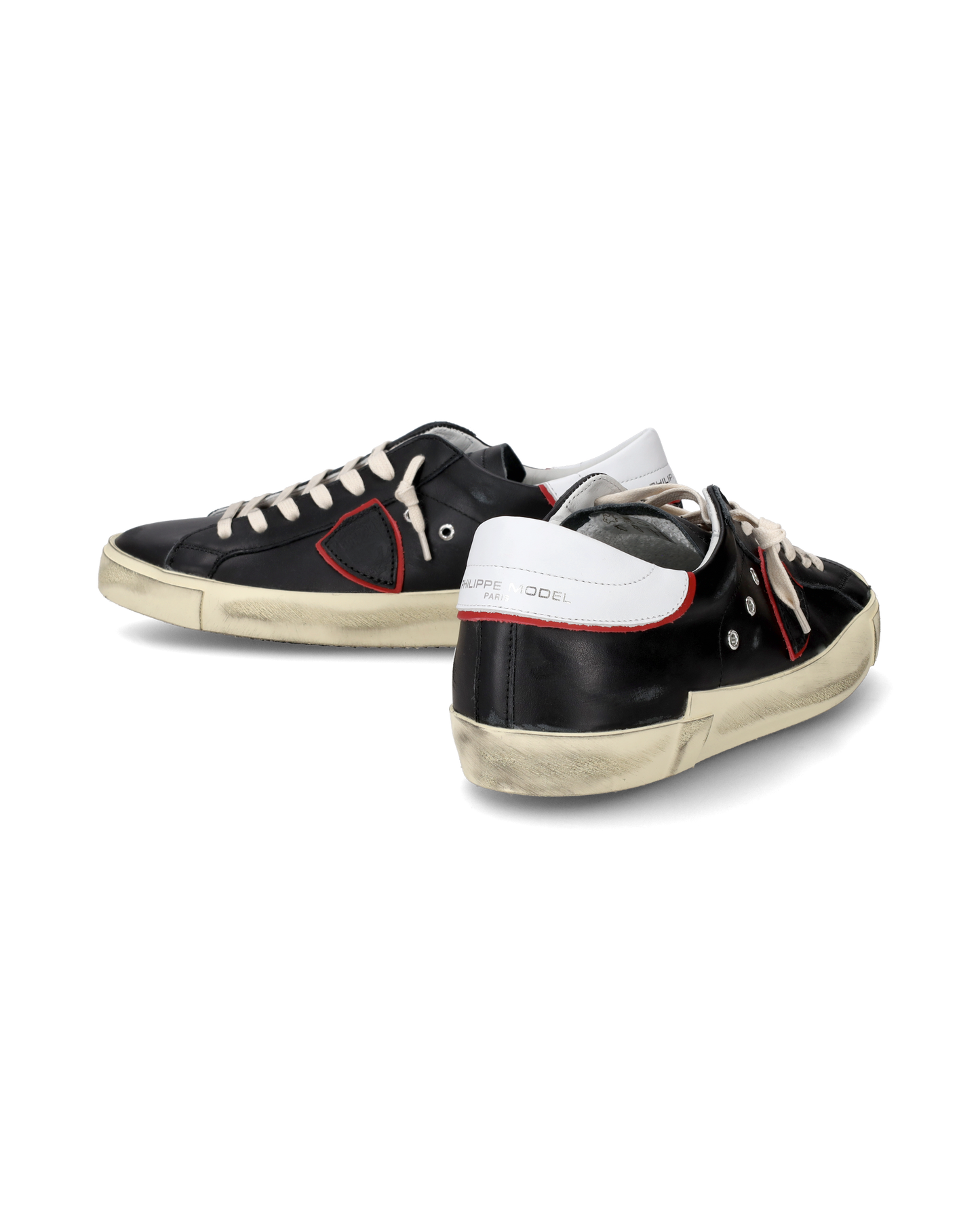 Sneakers Prsx da Uomo Nere e Rosse in Pelle