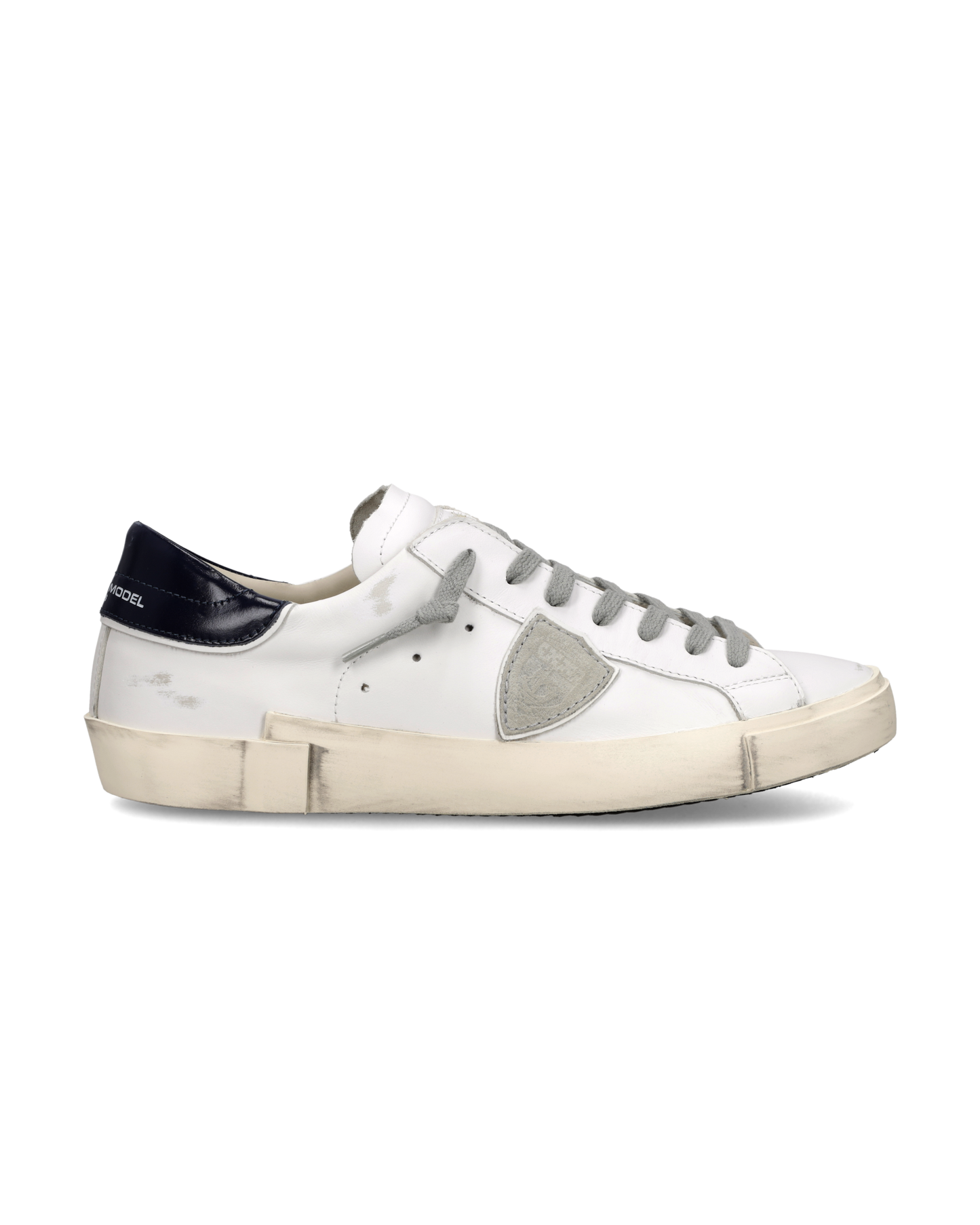 Baskets Prsx Homme, Blanc et Bleu
