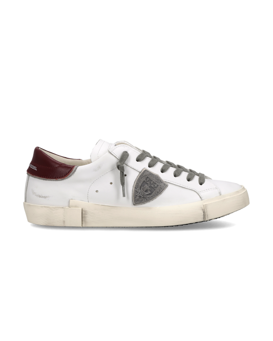 Baskets Prsx Homme, Blanc Bordeaux