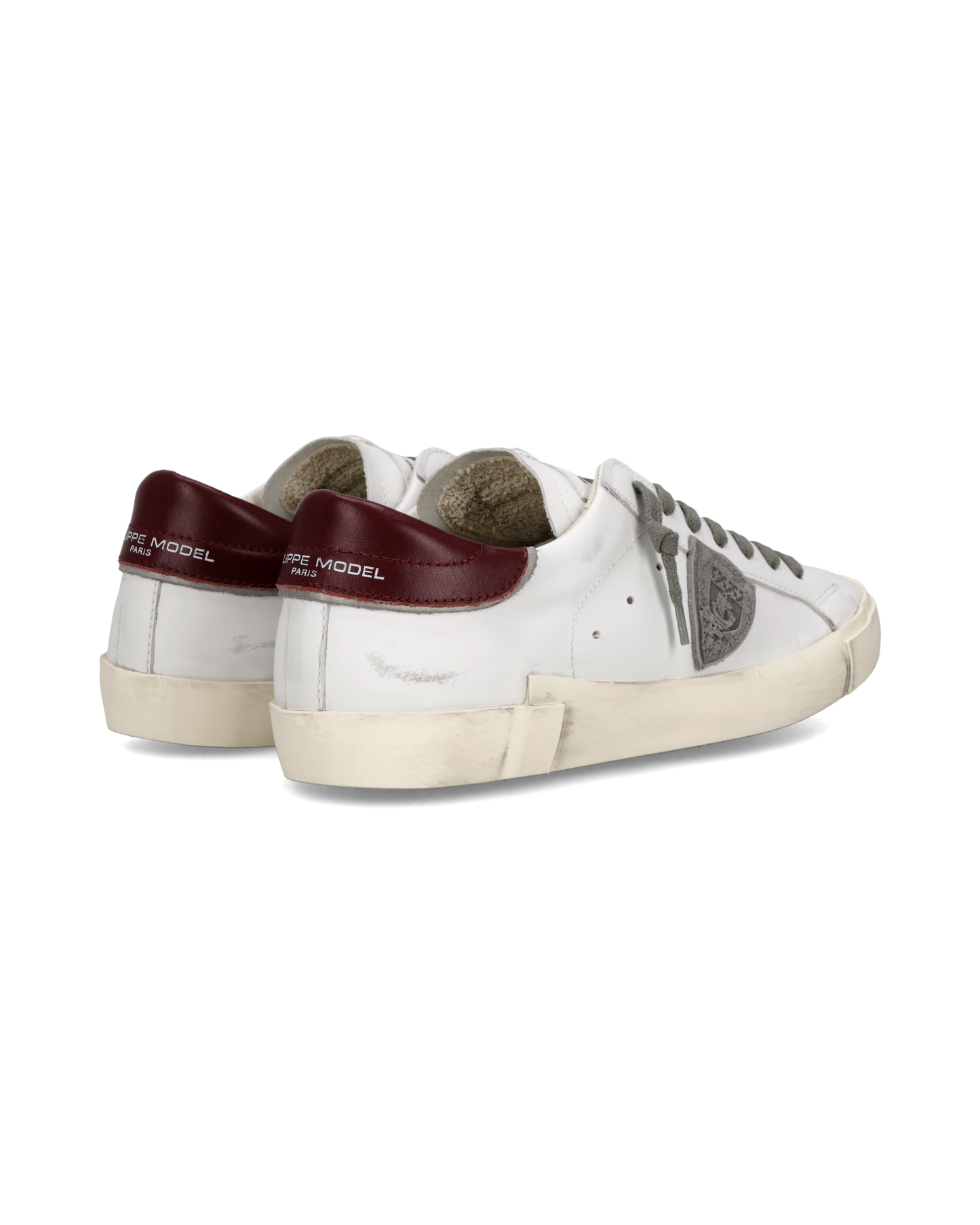Sneakers Prsx Uomo, Bianco Bordeaux