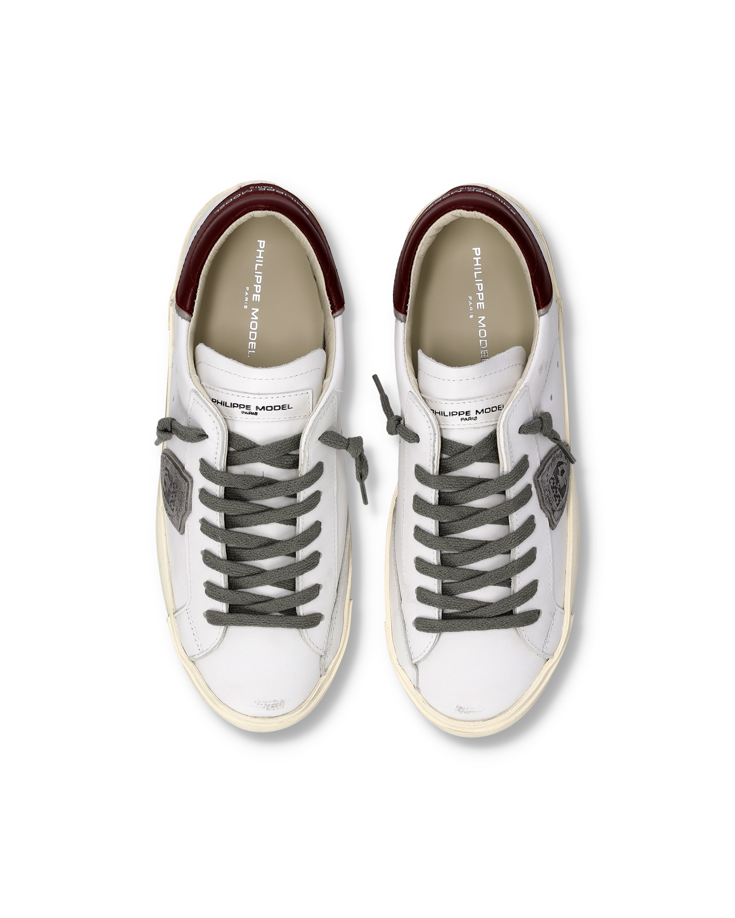 Sneakers Prsx Uomo, Bianco Bordeaux