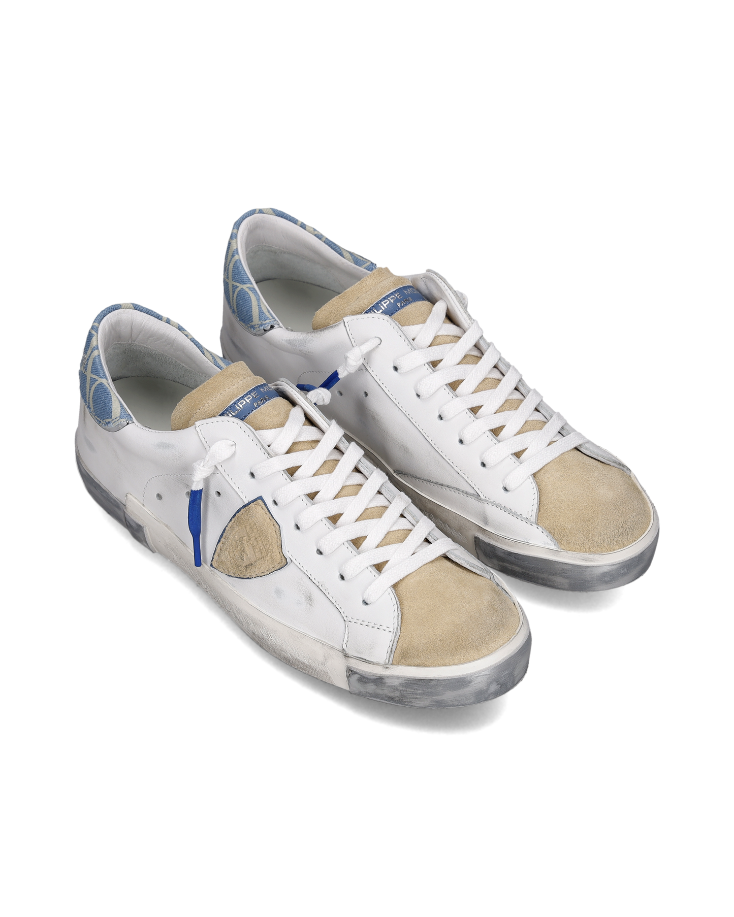Sneakers Prsx Uomo, Bianco Denim
