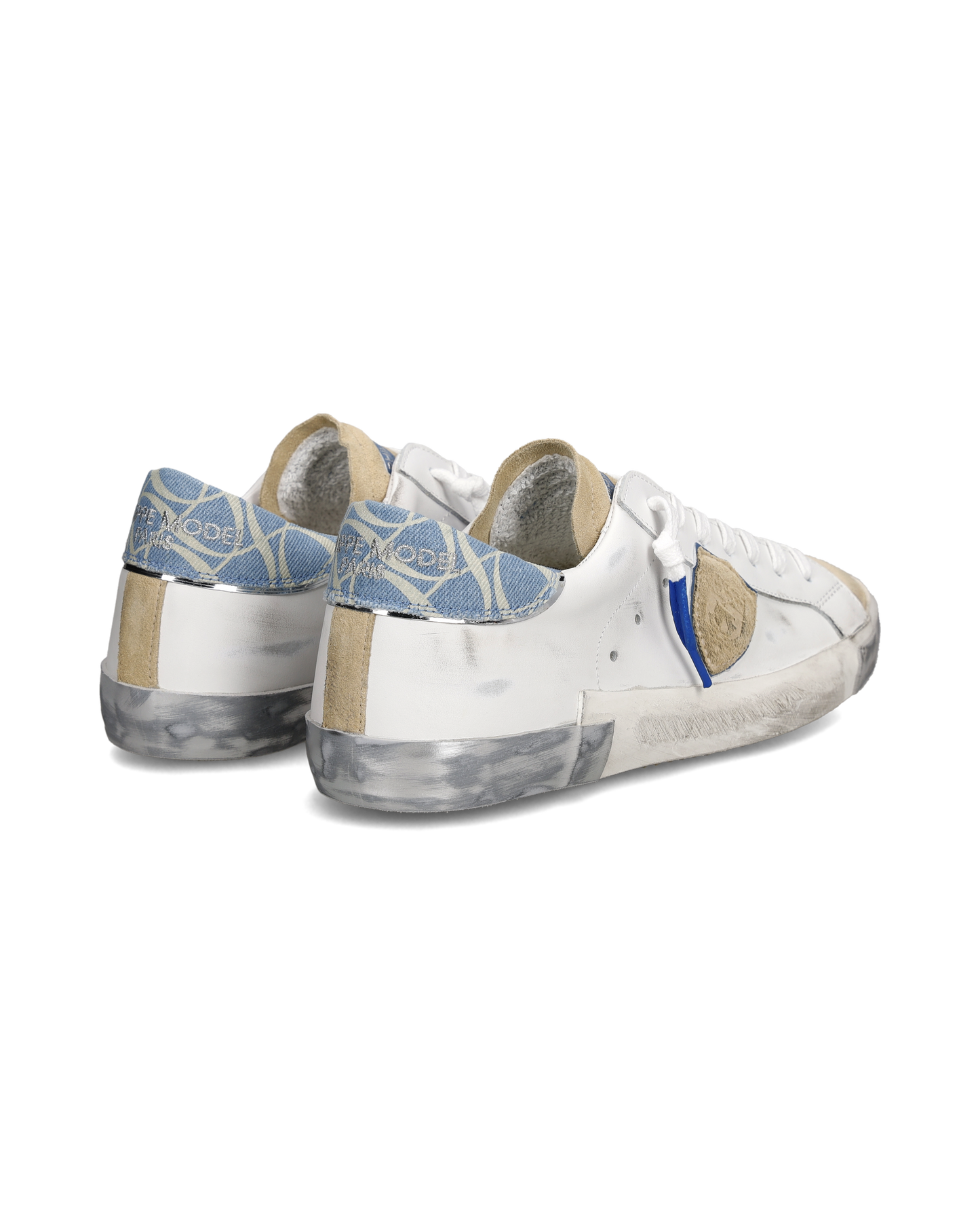 Sneakers Prsx Uomo, Bianco Denim