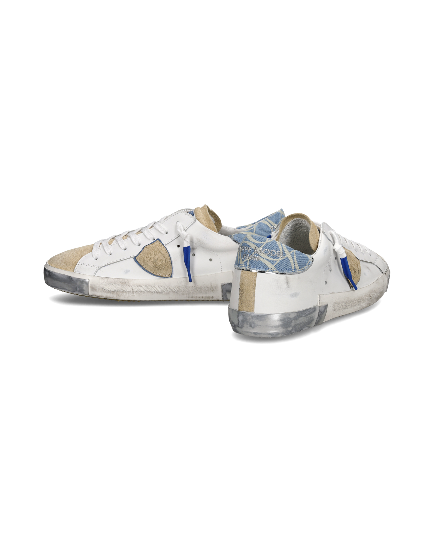 Sneakers Prsx Uomo, Bianco Denim