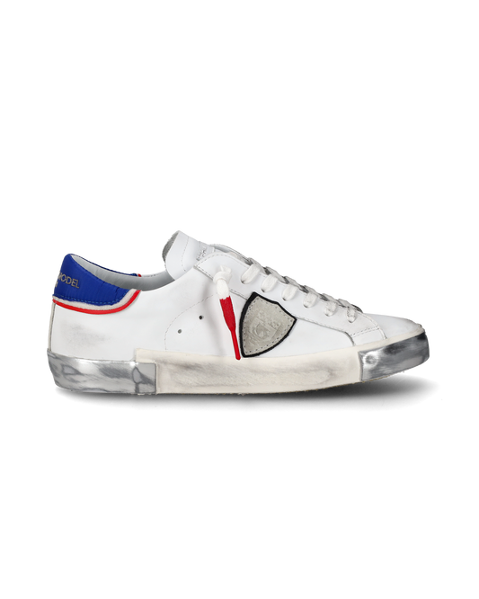 Sneaker basse Prsx uomo - bianco, blu e rosso