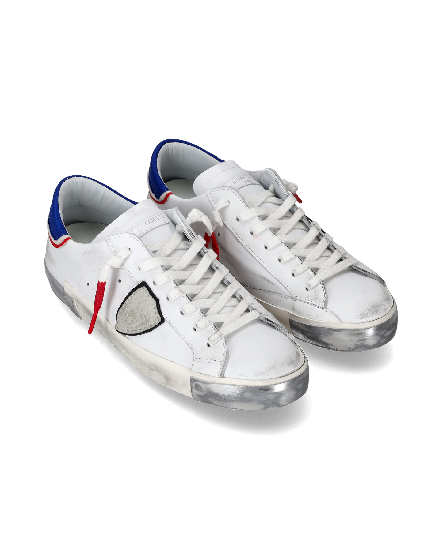 Sneaker basse Prsx uomo - bianco, blu e rosso