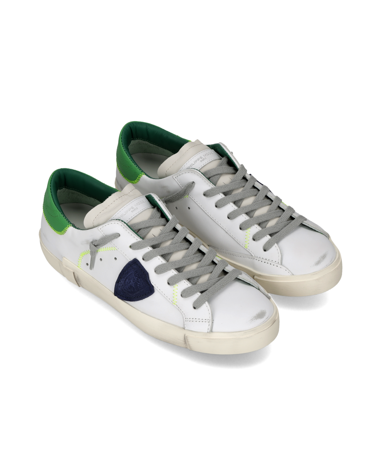 Sneakers Prsx Men, White Green Blue