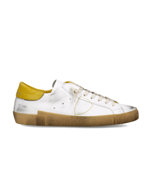 Sneakers Prsx Uomo, Bianco Giallo