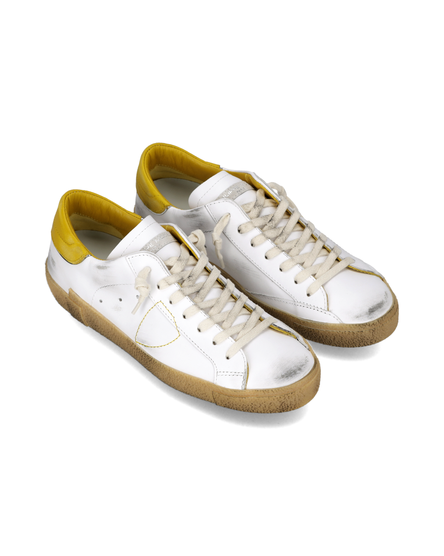 Sneakers Prsx Uomo, Bianco Giallo