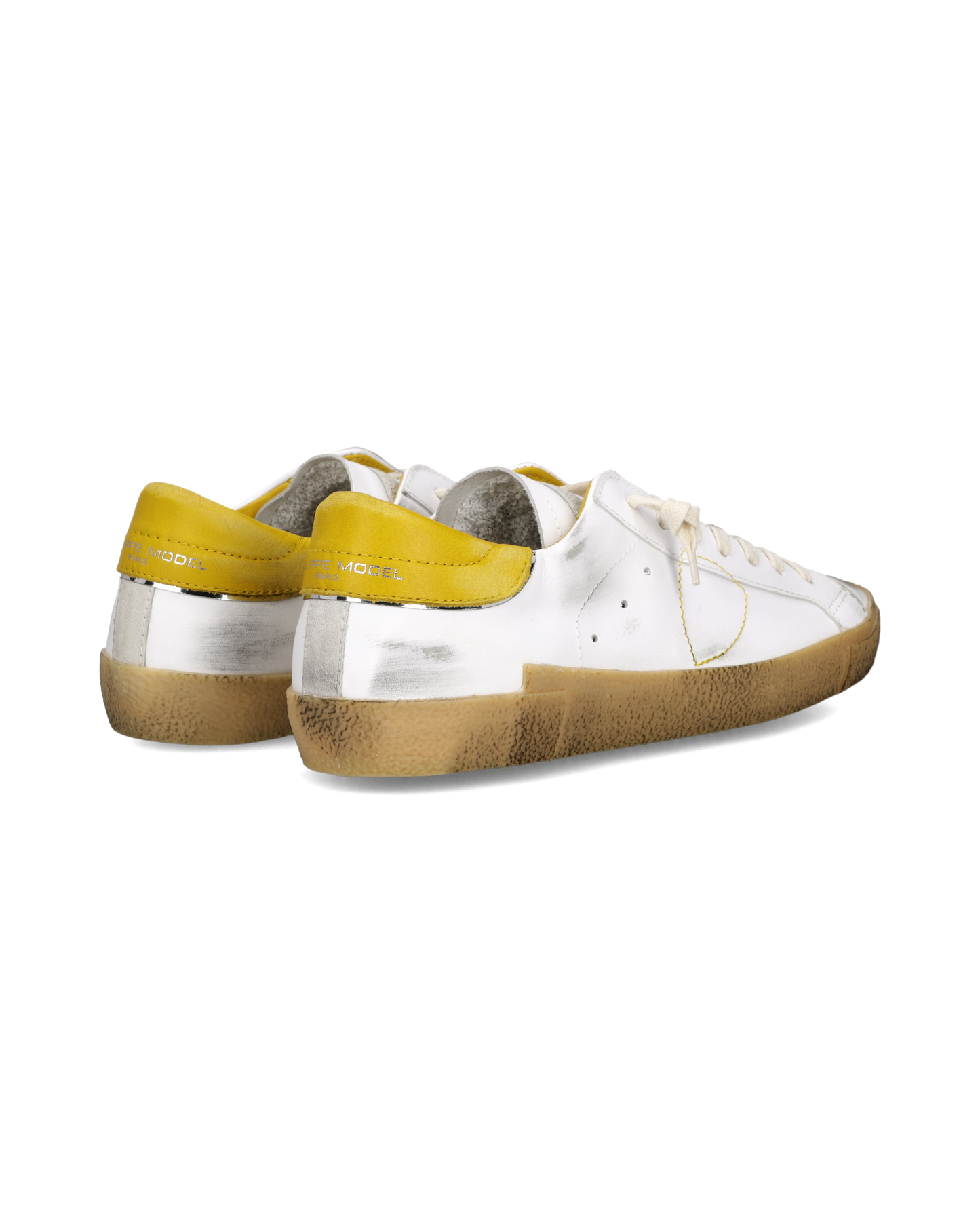 Sneakers Prsx Uomo, Bianco Giallo