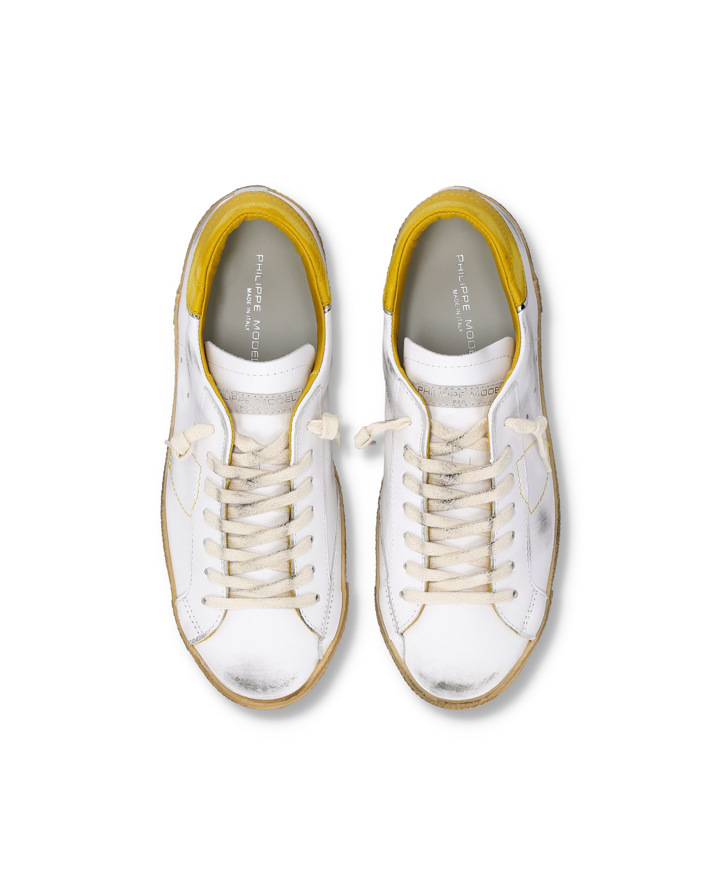 Sneakers Prsx Uomo, Bianco Giallo