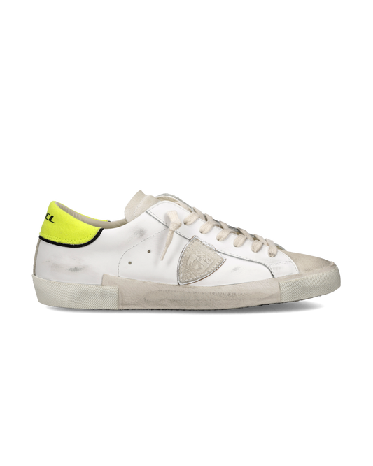 Sneakers Prsx Uomo, Bianco Giallo Fluo
