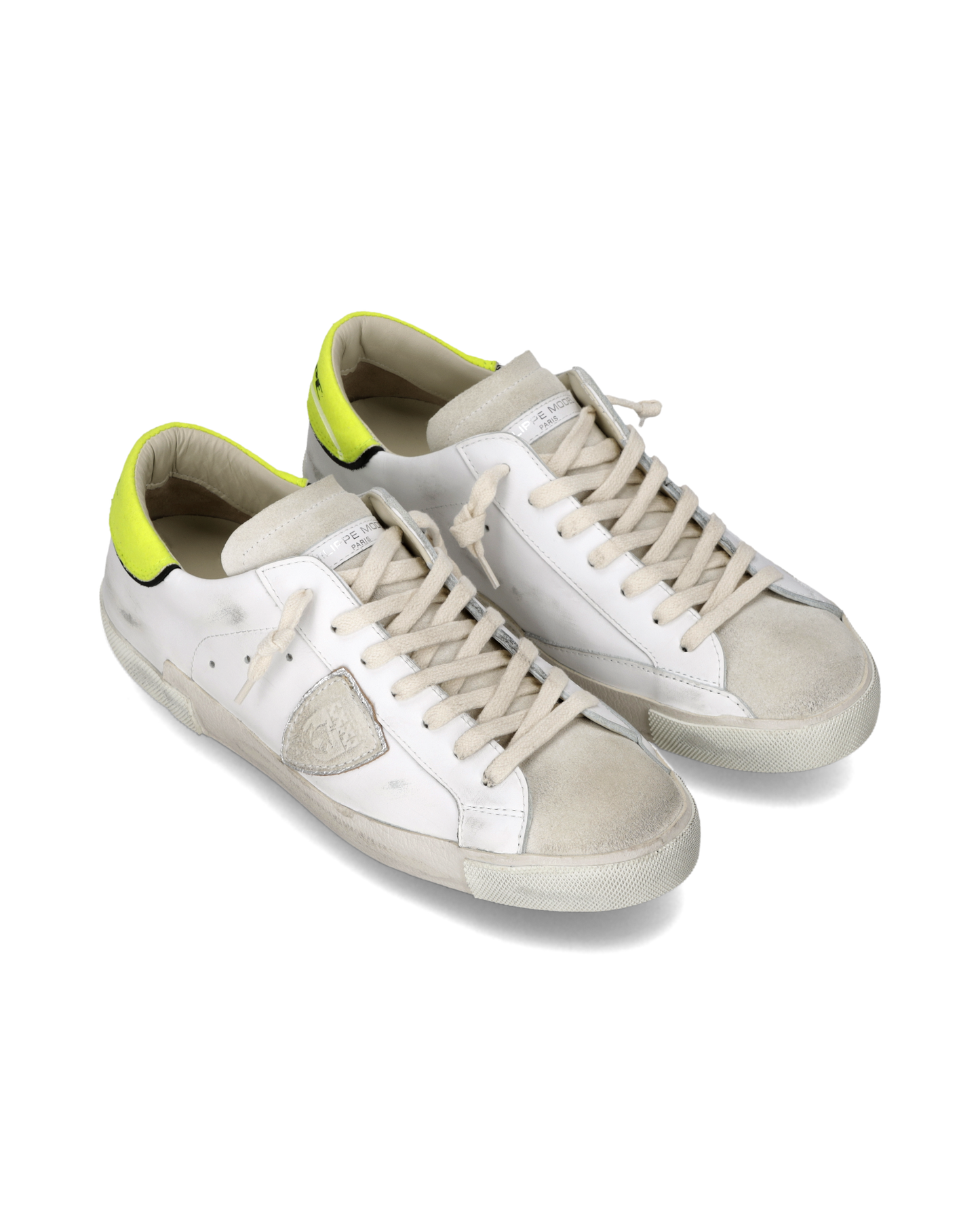 Sneakers Prsx Uomo, Bianco Giallo Fluo