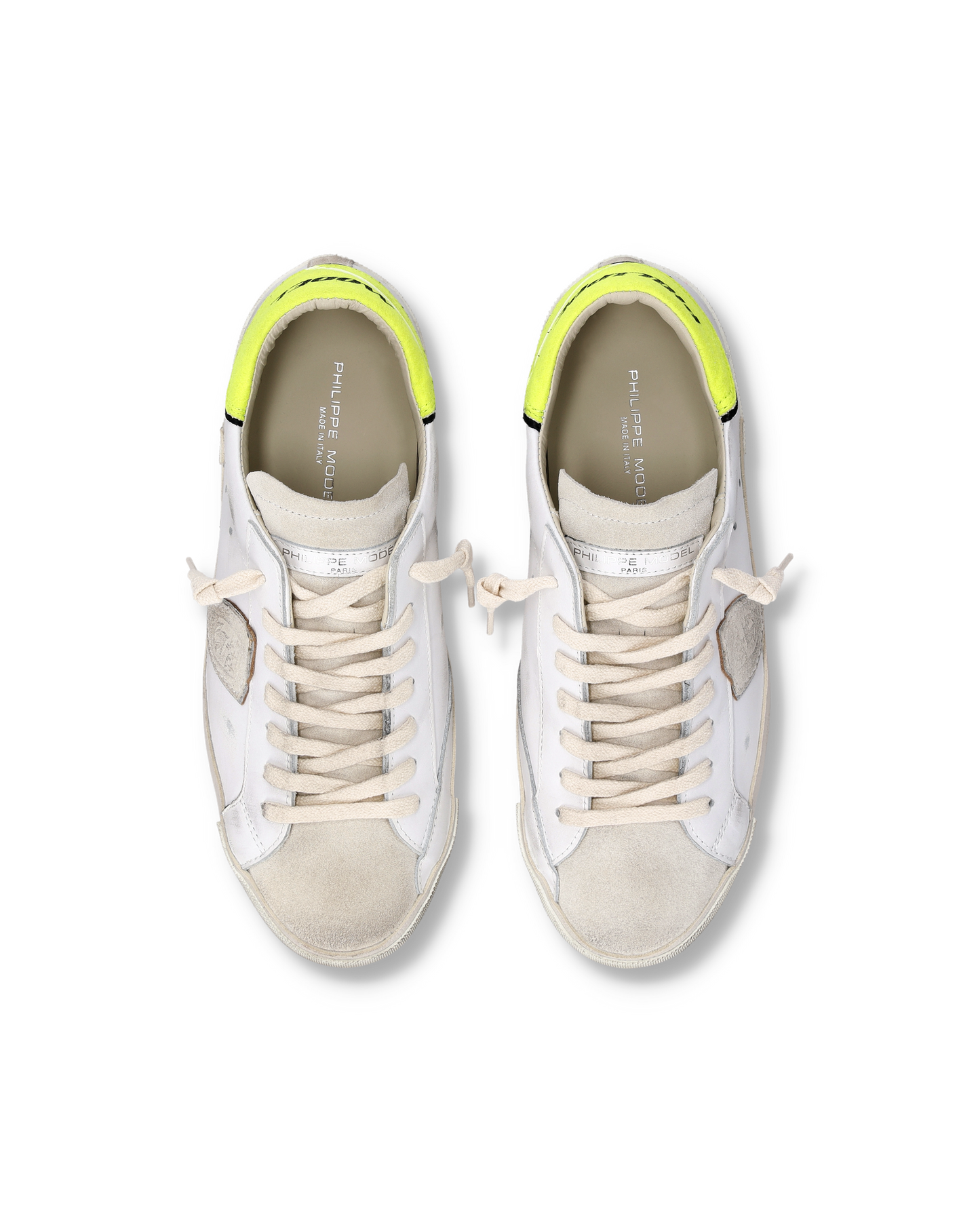 Sneakers Prsx Uomo, Bianco Giallo Fluo