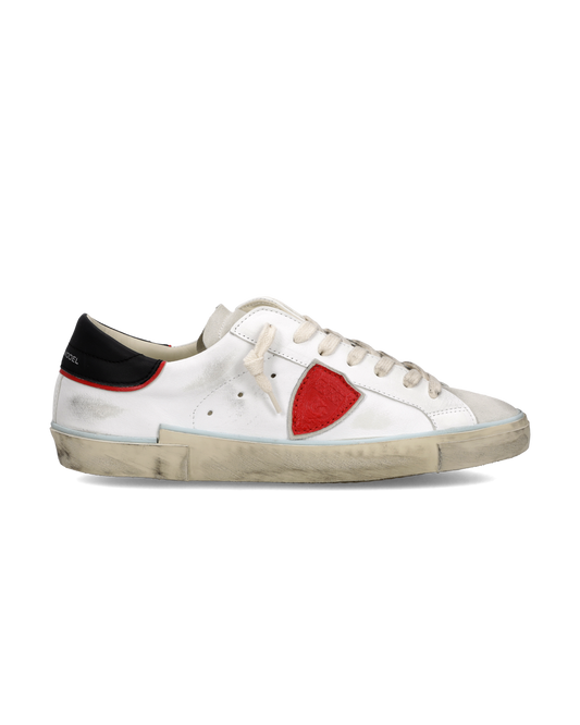 Sneakers Prsx Uomo, Bianco Nero Rosso