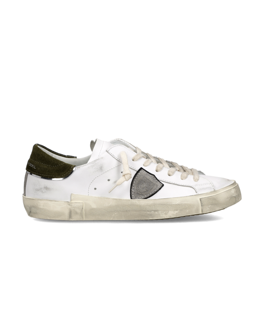 Sneakers Prsx Uomo, Bianco Verde Militare